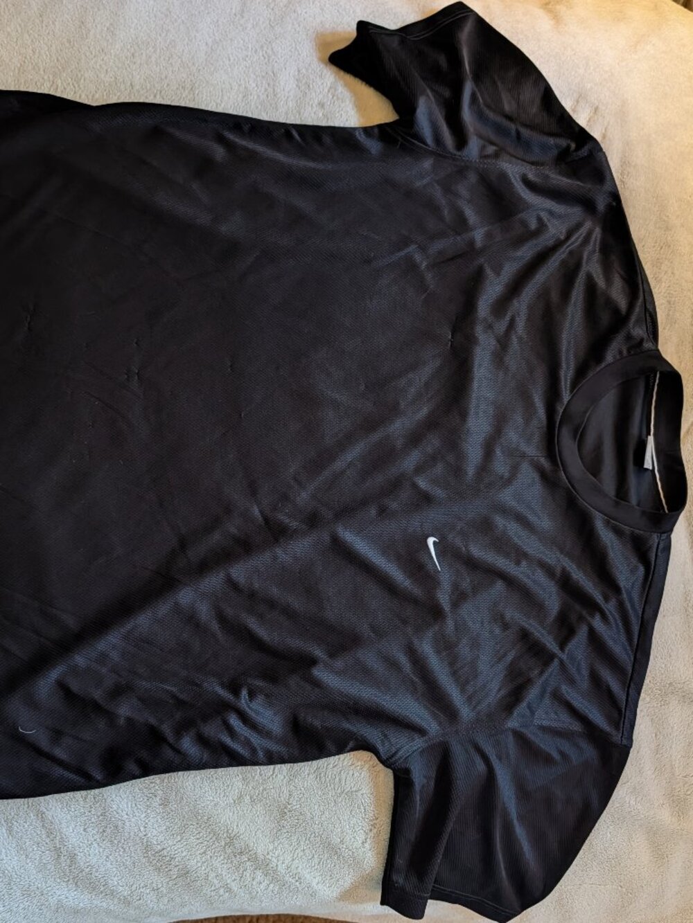 MENS NIKE T SHIRT 3XL XXXL Triple Extra Large Black Tee Athletic Short Sleeve